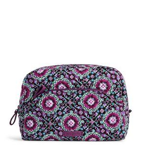Vera Bradley Large Cosmetic Bag Lilac Medallion